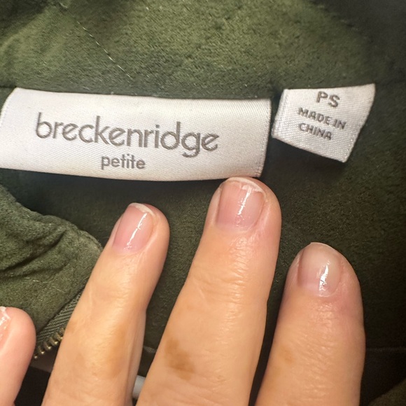 Olive green suede vest - Picture 4 of 4